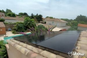 Panneaux solaires Photographie d'une installation solaire à Agde réalisée par Libow