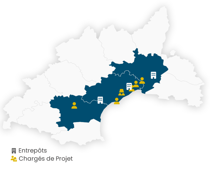 Map d'intervention Libow ombrée